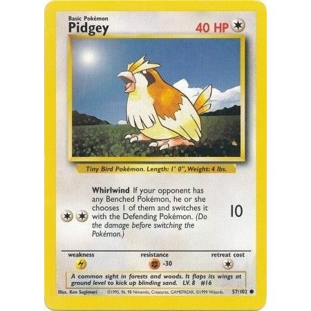 Image for Pidgey (057/102) (BS) - Pokemon
