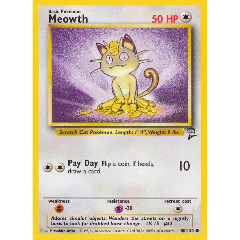 Image for Meowth (080/130) (BS2) - Pokemon