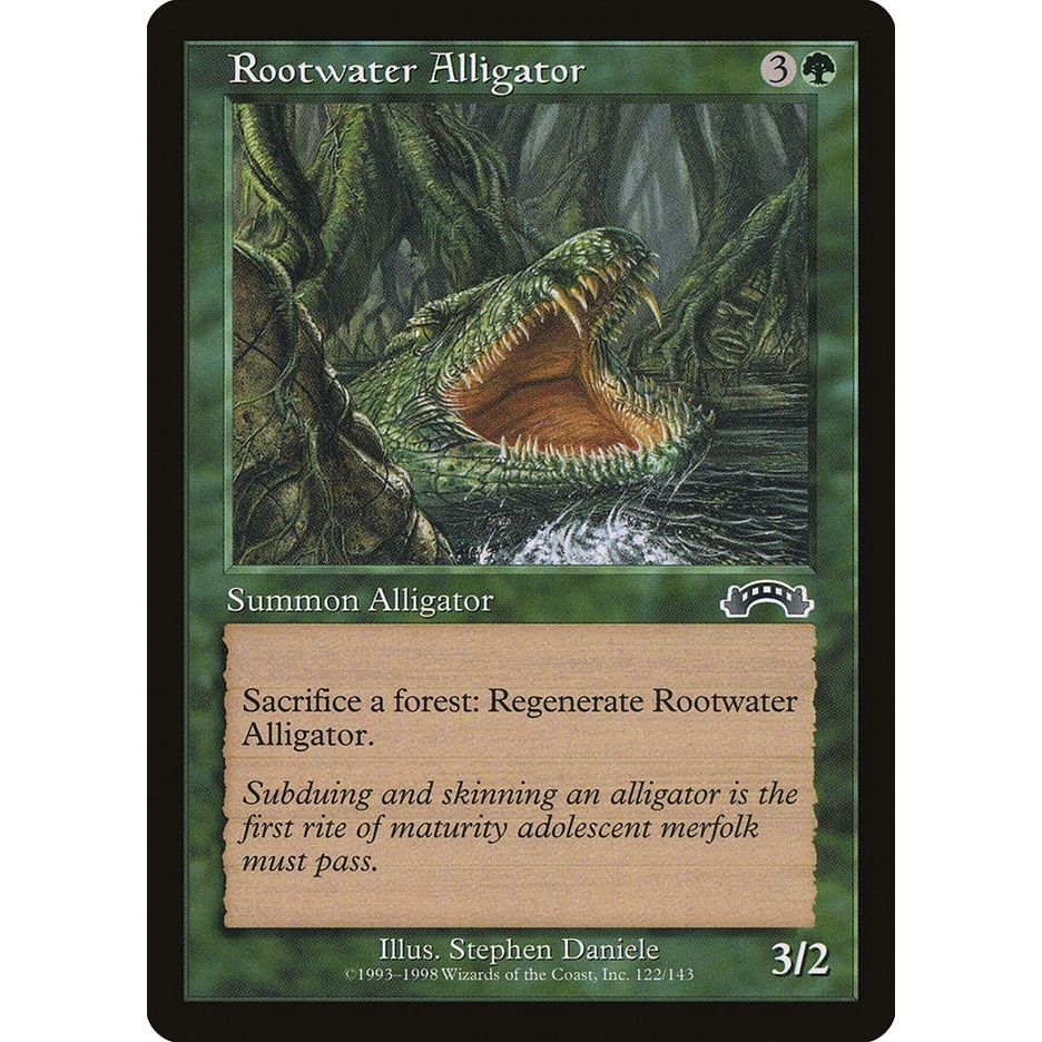 Image for Rootwater Alligator (122) (EXO) - Magic: The Gathering