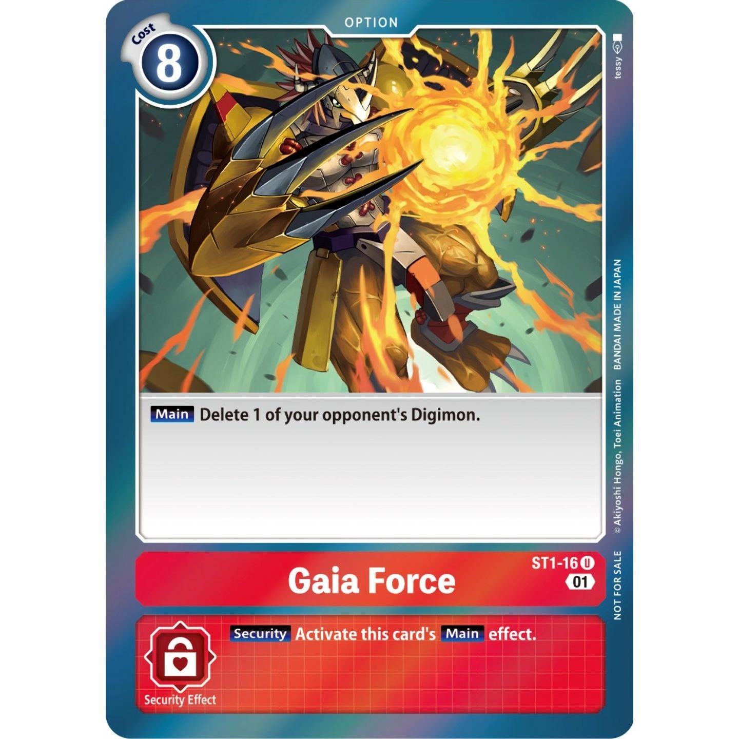 Image for Gaia Force (ST-11 Special Entry Pack) (ST1-16 U) (ST-1) - Digimon Card Game
