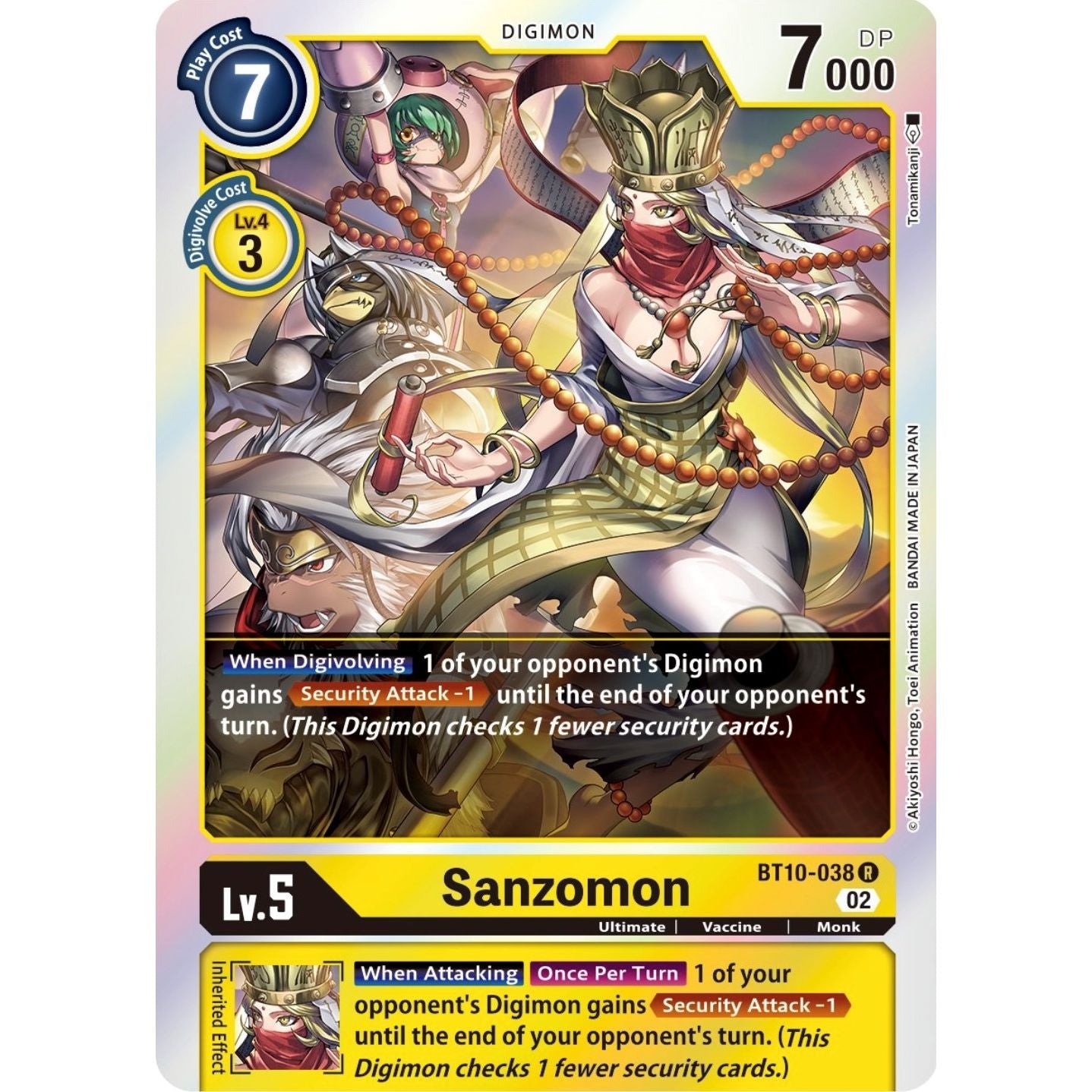 Image for Sanzomon (BT10-038 R) (BT10) - Digimon Card Game
