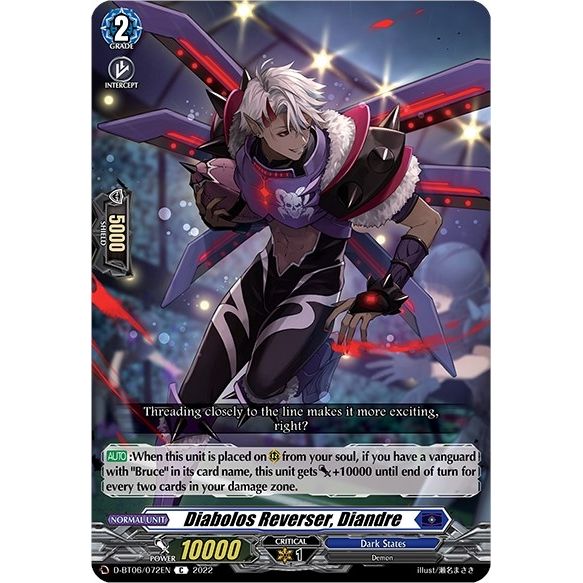 Image for Diabolos Reverser, Diandre (D-BT06/072EN) (D-BT06) - Cardfight Vanguard