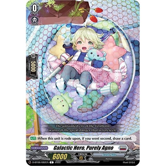 Image for Galactic Hero, Purely Agno (D-BT06/082EN) (D-BT06) - Cardfight Vanguard