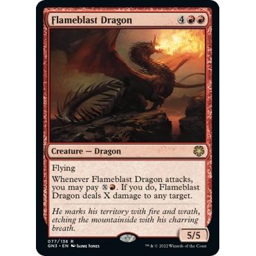Image for Flameblast Dragon (77) (GN3) - Magic: The Gathering