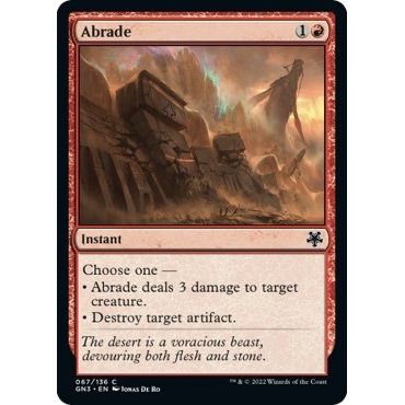 Image for Abrade (67) (GN3) - Magic: The Gathering
