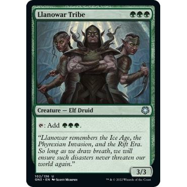 Image for Llanowar Tribe (102) (GN3) - Magic: The Gathering