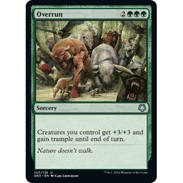 Image for Overrun (103) (GN3) - Magic: The Gathering