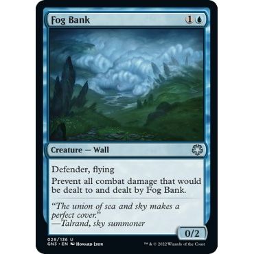 Image for Fog Bank (28) (GN3) - Magic: The Gathering