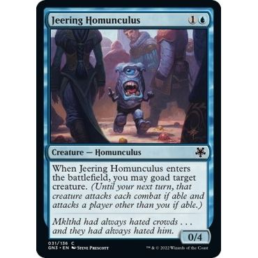 Image for Jeering Homunculus (31) (GN3) - Magic: The Gathering