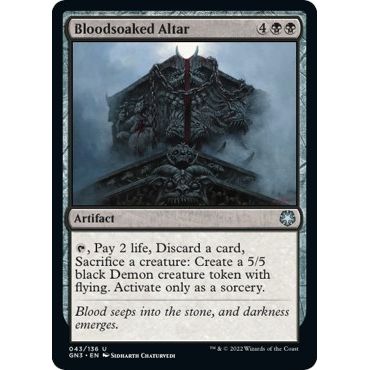 Image for Bloodsoaked Altar (43) (GN3) - Magic: The Gathering