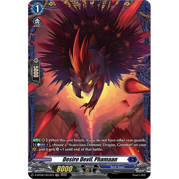 Image for Desire Devil, Phamaan (FR) (D-BT06/FR13EN) (D-BT06) - Cardfight Vanguard