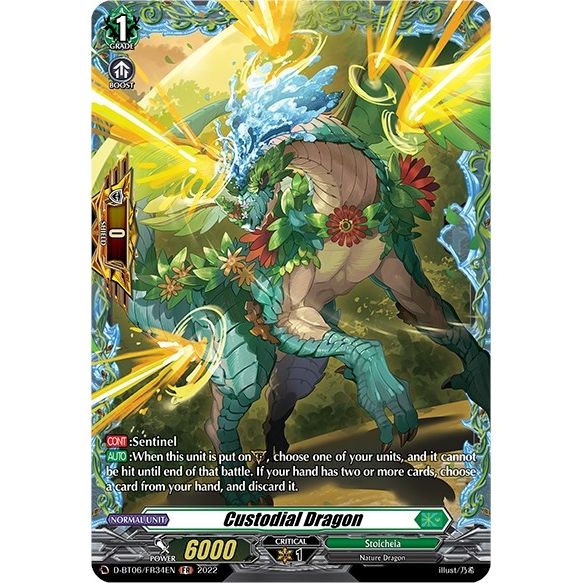 Image for Custodial Dragon (FR) (D-BT06/FR34EN) (D-BT06) - Cardfight Vanguard