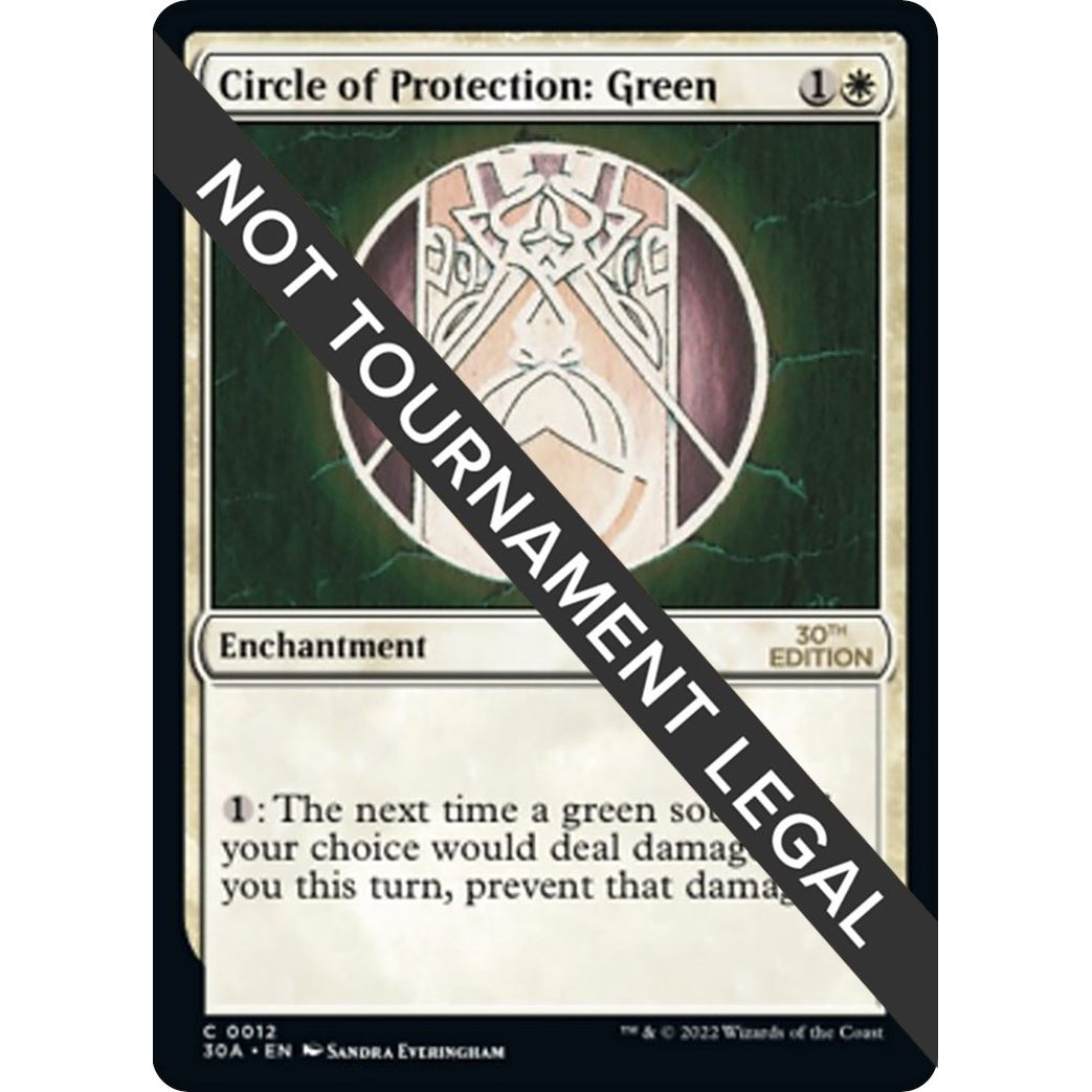 Image for Circle of Protection: Green (12) (30A) - Magic: The Gathering