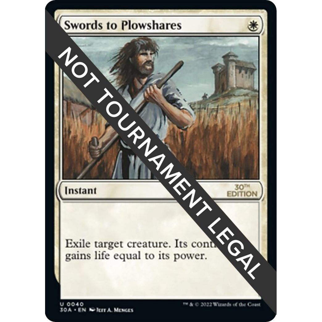 Image for Swords to Plowshares (40) (30A) - Magic: The Gathering
