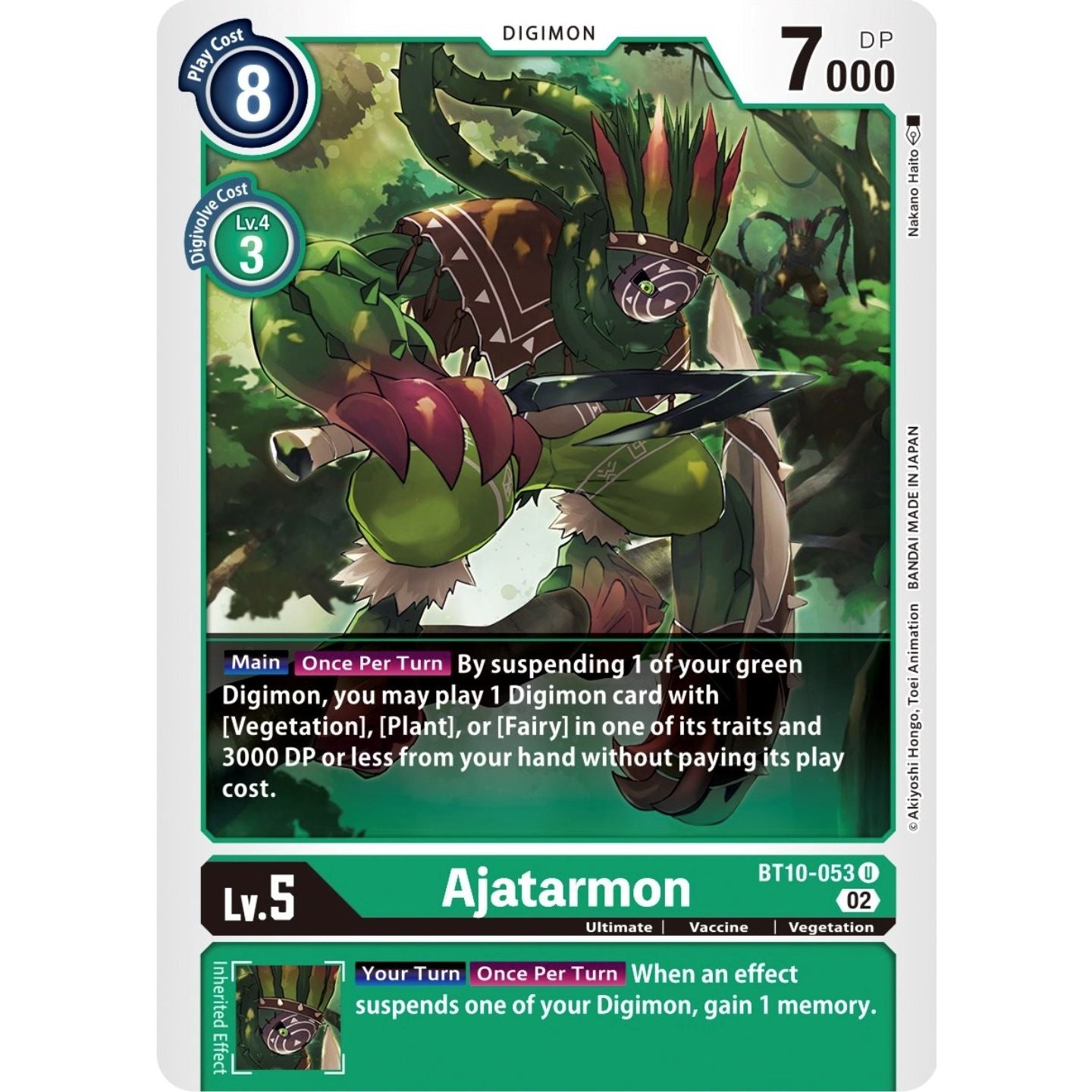 Image for Ajatarmon (BT10-053 U) (BT10) - Digimon Card Game
