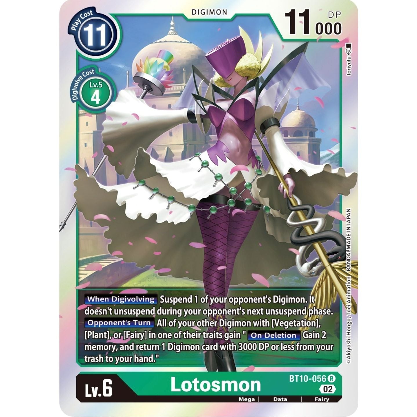 Image for Lotosmon (BT10-056 R) (BT10) - Digimon Card Game