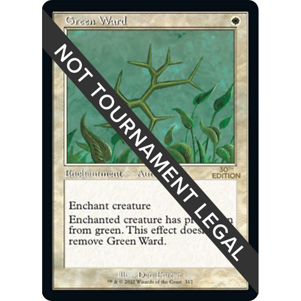 Image for Green Ward (Retro Frame) (317) (30A) - Magic: The Gathering
