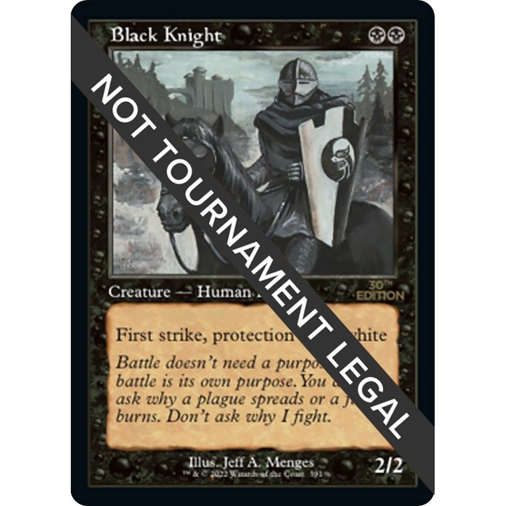 Image for Black Knight (Retro Frame) (391) (30A) - Magic: The Gathering