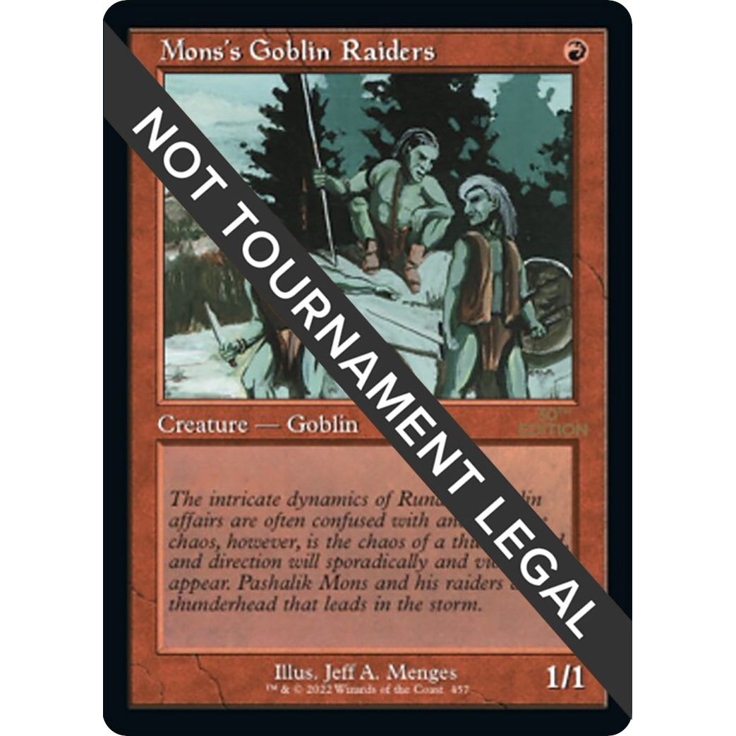 Image for Mons's Goblin Raiders (Retro Frame) (457) (30A) - Magic: The Gathering
