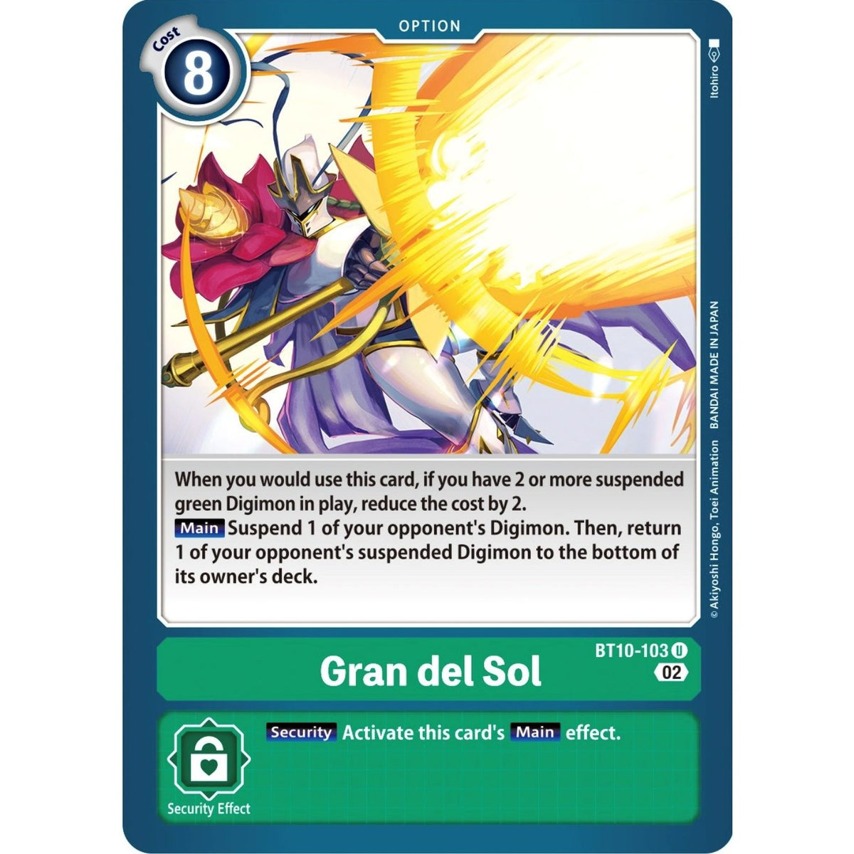 Image for Gran del Sol (BT10-103 U) (BT10) - Digimon Card Game