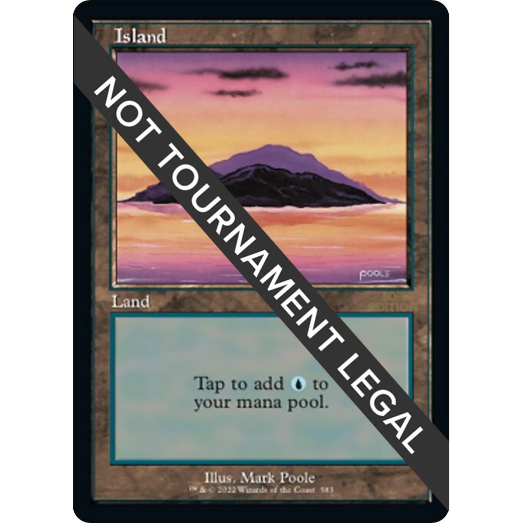 Image for Island (583) (Retro Frame) (583) (30A) - Magic: The Gathering