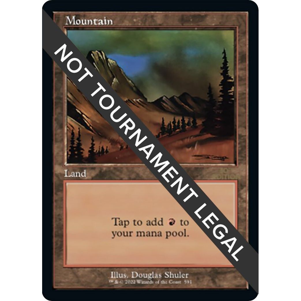 Image for Mountain (591) (Retro Frame) (591) (30A) - Magic: The Gathering