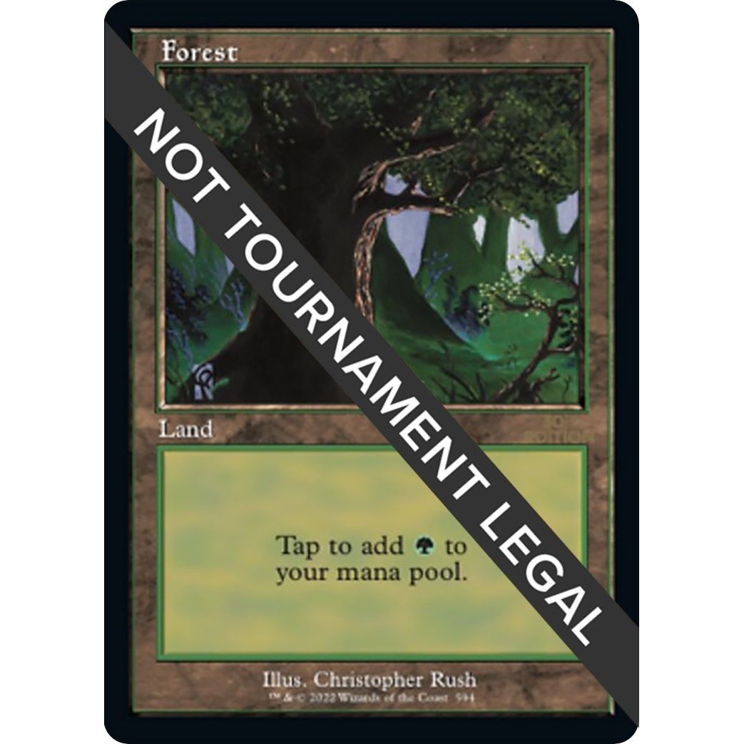 Image for Forest (594) (Retro Frame) (594) (30A) - Magic: The Gathering