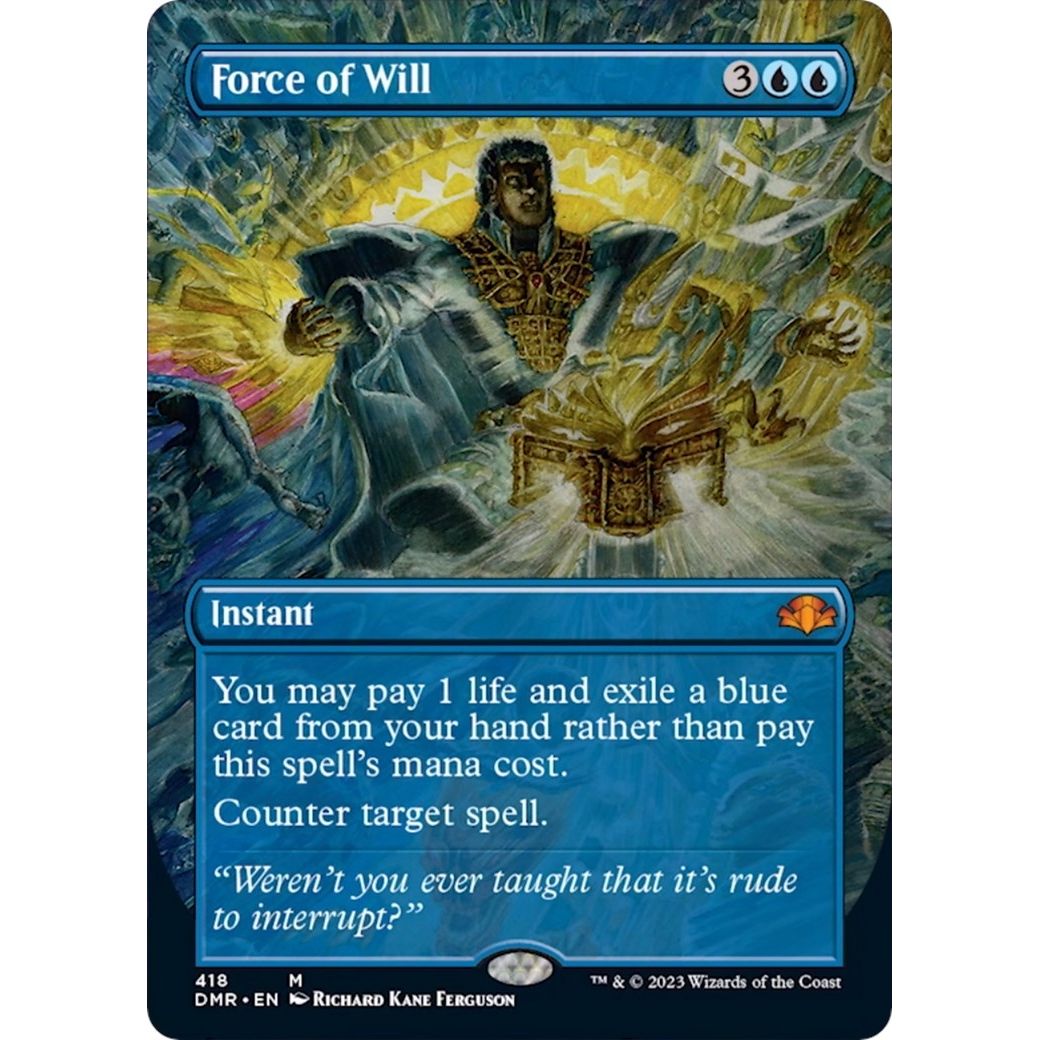 Image for Force of Will (Borderless) (418) (DMR) - Magic: The Gathering