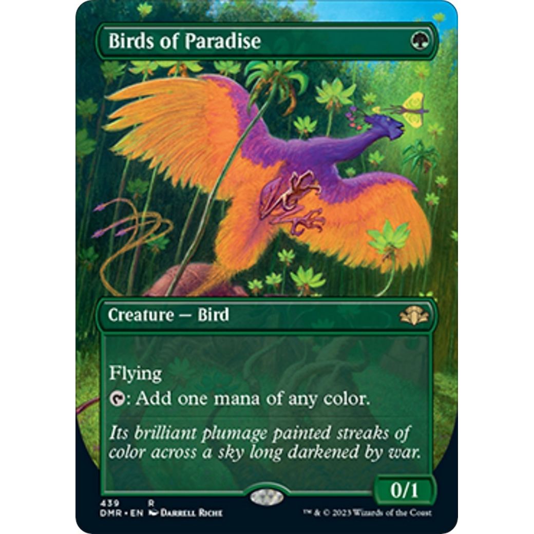 Image for Birds of Paradise (Borderless) (439) (DMR) - Magic: The Gathering