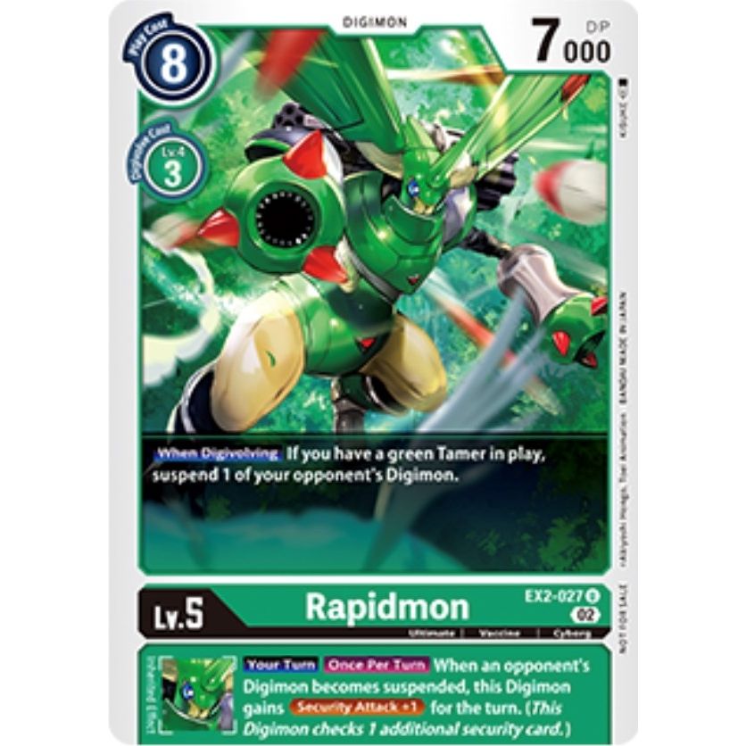 Image for Rapidmon - EX2-027 (Tamer Party Vol. 6 Promo) (EX2-027 U) (EX02) - Digimon Card Game