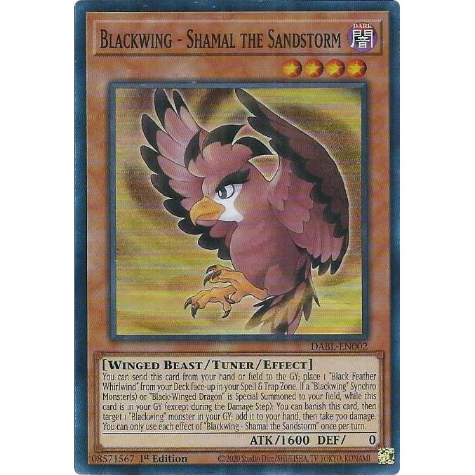 Image for Blackwing - Shamal the Sandstorm (DABL-EN002) (DABL) - YuGiOh