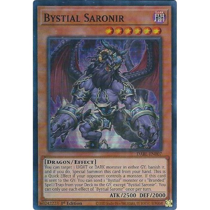 Image for Bystial Saronir (DABL-EN007) (DABL) - YuGiOh