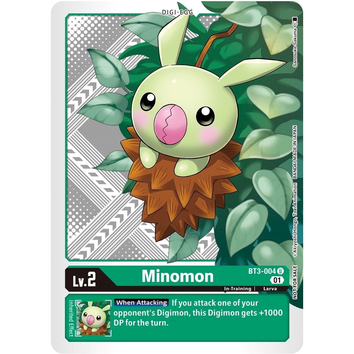 Image for Minomon (Winner Pack Xros Encounter) (BT3-004 U) (BT01-03B) - Digimon Card Game