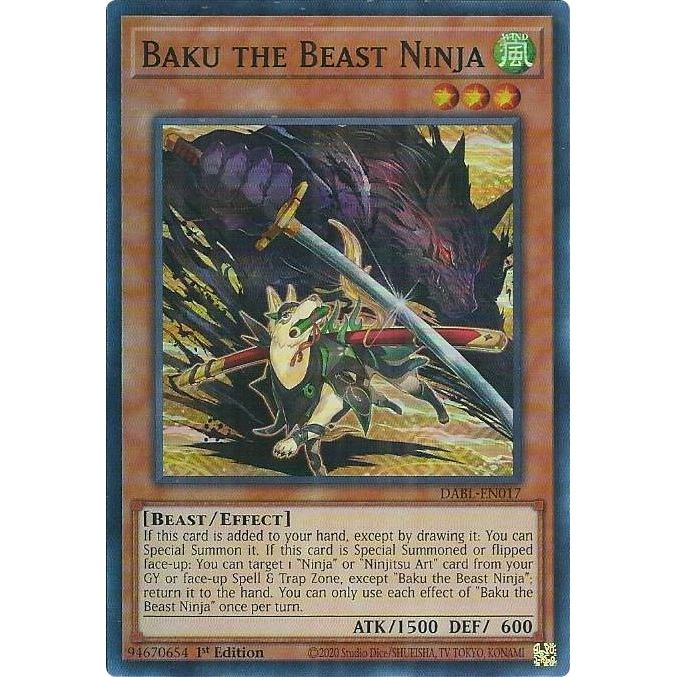 Image for Baku the Beast Ninja (DABL-EN017) (DABL) - YuGiOh