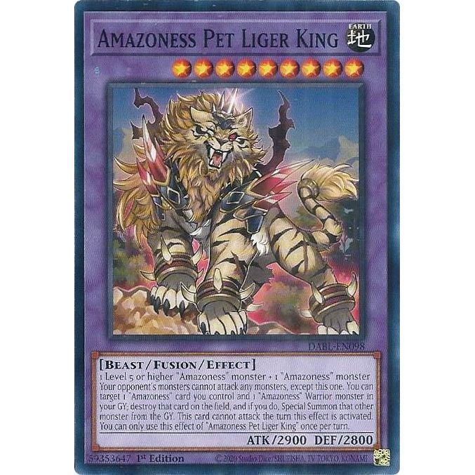 Image for Amazoness Pet Liger King (DABL-EN098) (DABL) - YuGiOh