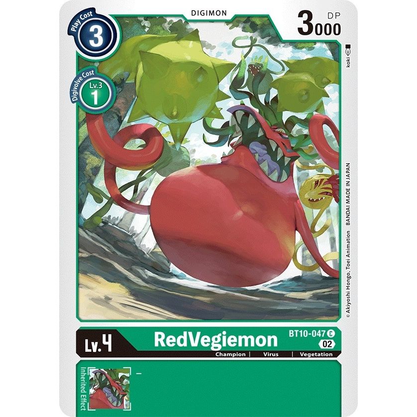 Image for RedVegiemon (BT10-047 C) (BT10) - Digimon Card Game
