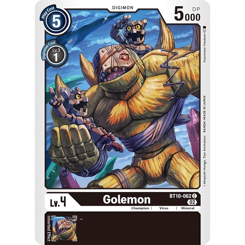 Image for Golemon (BT10-062 C) (BT10) - Digimon Card Game