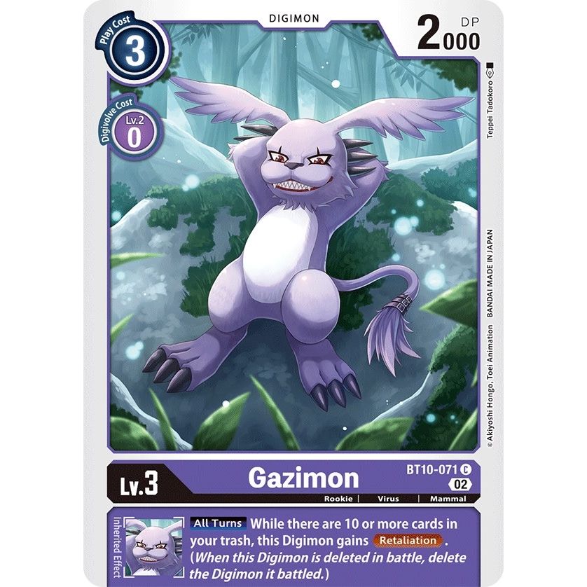 Image for Gazimon (BT10-071 C) (BT10) - Digimon Card Game