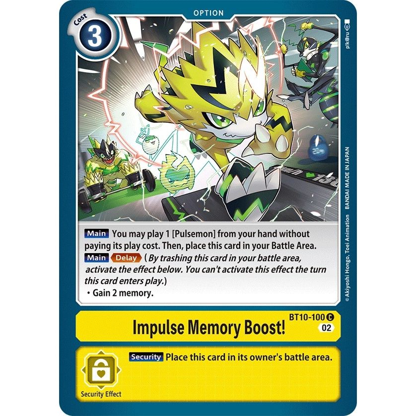 Image for Impulse Memory Boost! (BT10-100 C) (BT10) - Digimon Card Game
