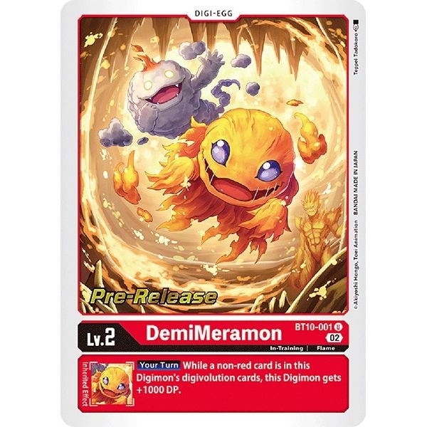 Image for DemiMeramon (BT10-001 U) (BT10_PR) - Digimon Card Game