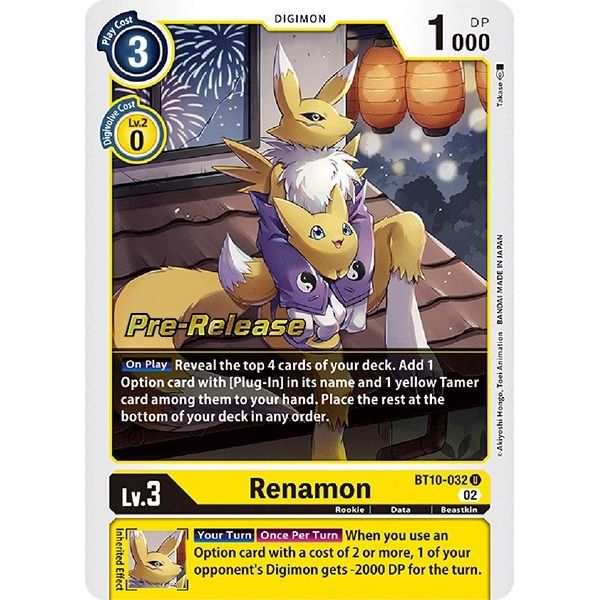 Image for Renamon (BT10-032 U) (BT10_PR) - Digimon Card Game