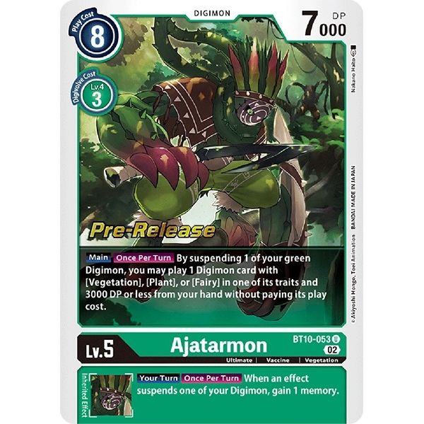 Image for Ajatarmon (BT10-053 U) (BT10_PR) - Digimon Card Game