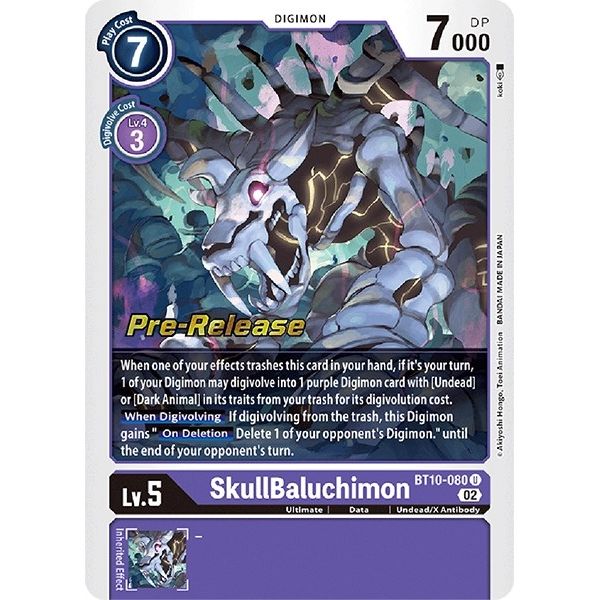 Image for SkullBaluchimon (BT10-080 U) (BT10_PR) - Digimon Card Game