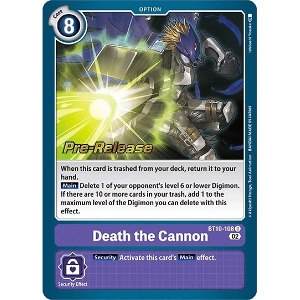 Image for Death the Cannon (BT10-108 U) (BT10_PR) - Digimon Card Game