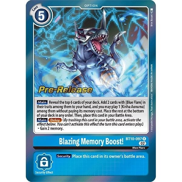 Image for Blazing Memory Boost! (BT10-097 R) (BT10_PR) - Digimon Card Game