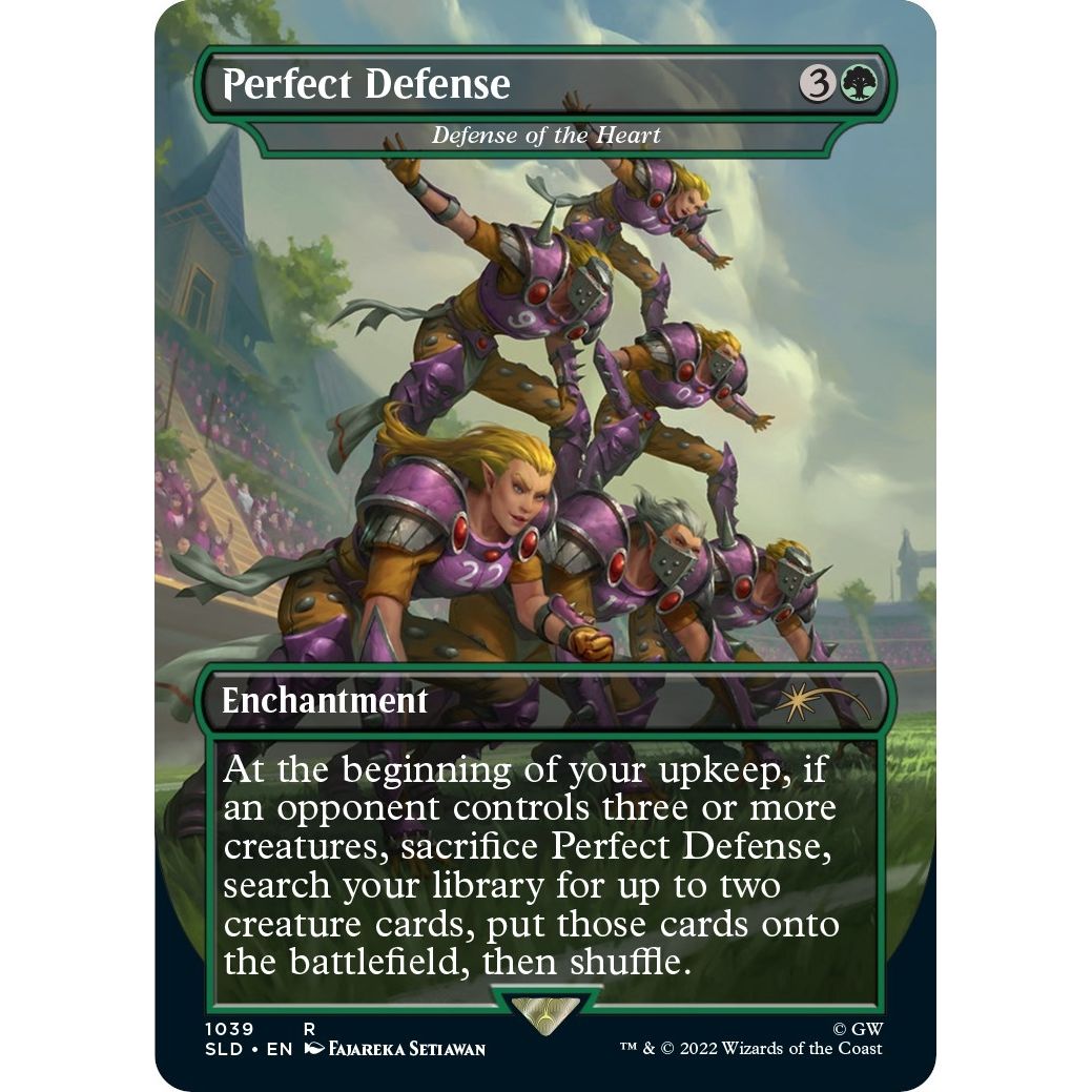 Image for Perfect Defense - Defense of the Heart (Borderless) (1039) (SLD) - Magic: The Gathering