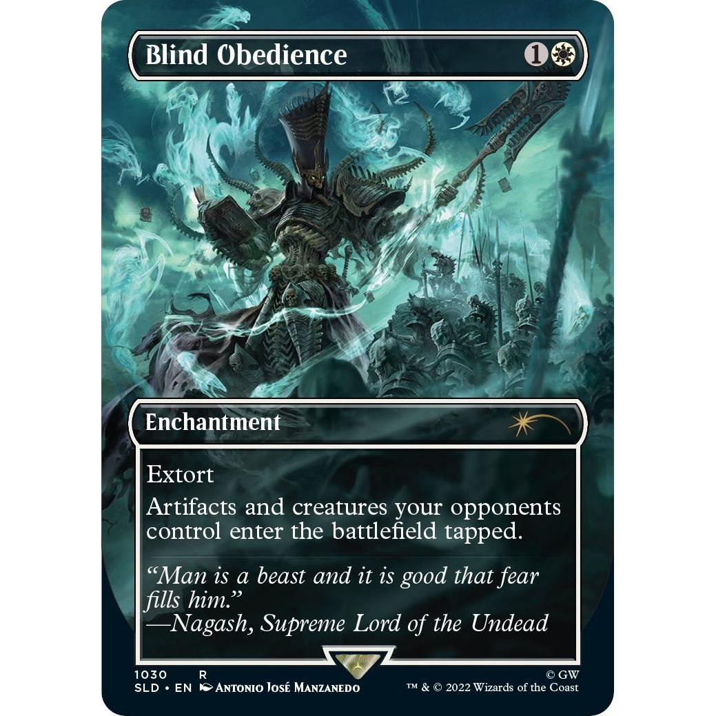 Image for Blind Obedience (Borderless) (1030) (SLD) - Magic: The Gathering