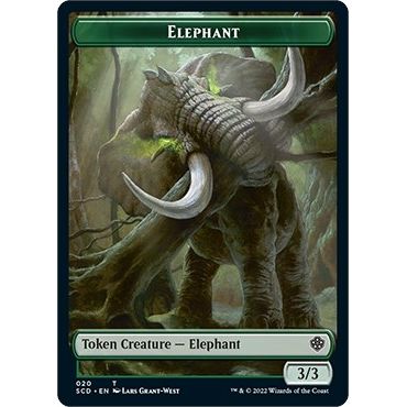 Image for Elephant // Thopter Double-Sided Token (20 // 24) (SCD) - Magic: The Gathering