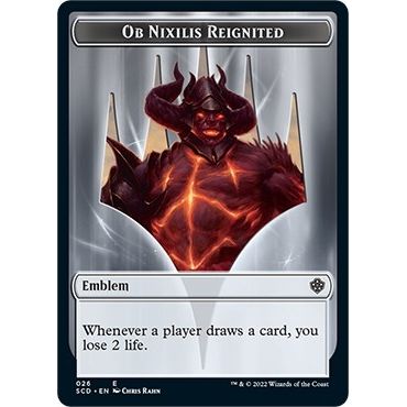 Image for Emblem - Ob Nixilis Reignited Double-Sided Token (26) (SCD) - Magic: The Gathering