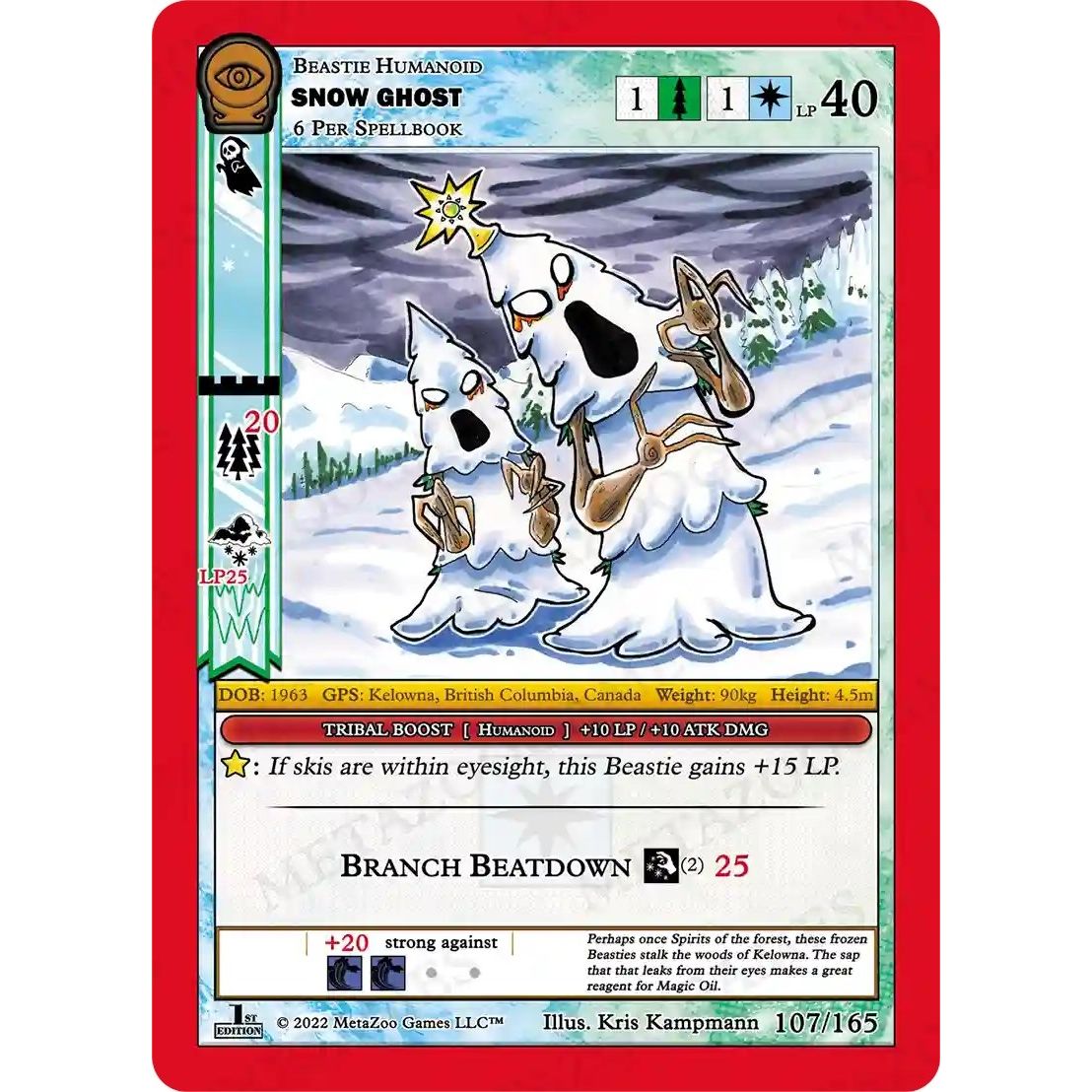Image for Snow Ghost (107/165) (SCE1E) - MetaZoo